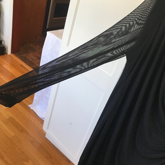 REBEL WILSON X ANGELS Surplice Wrap Mesh Sleeve Midi Dress Women’s Plus Size 3X - Picture 8 of 16